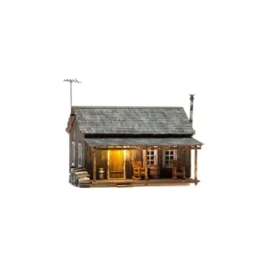 Buildings / Kits-BR5869 - Rustic Cabin / Built & Ready - Quality Trains and Accessories Galore