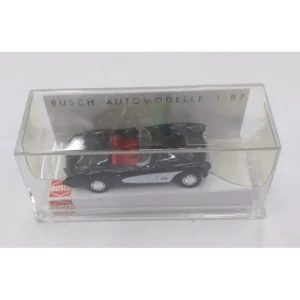 Busch 45406 1:87 Black Chevrolet Corvette Cabrio - Quality Trains and Accessories Galore