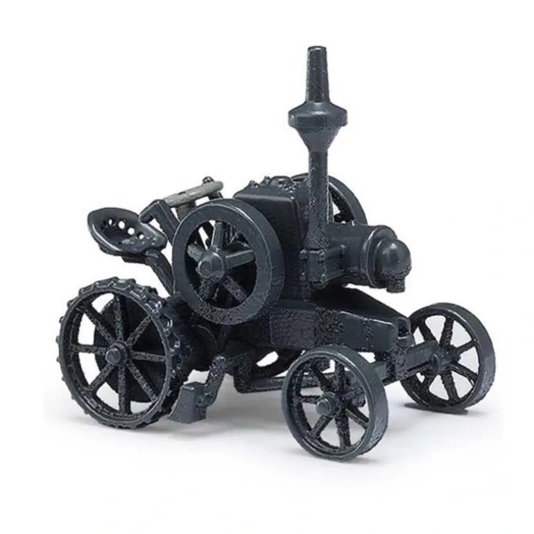 Busch 59908 HO 1921 Lanz Bulldog Tractor with Steel Wheels - Black - Quality Trains and Accessories Galore