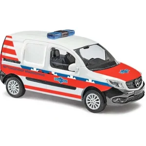 Busch 50610 HO 2012 Mercedes-Benz Citan Kasten Cargo Van - Medic One Ambulance - Quality Trains and Accessories Galore