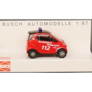 Busch 48905 HO 1:87 Smart City Coupe Fire - Quality Trains and Accessories Galore