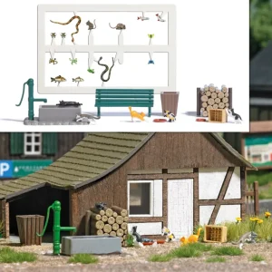 Busch 7921 HO Cats Playing & Accessories Figure Set - Quality Trains and Accessories Galore