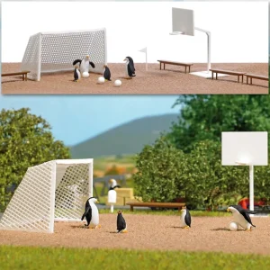 Busch 7926 HO Penguin Ball Game Action Set - Quality Trains and Accessories Galore