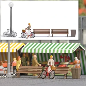 Busch 7997 HO Shopping for Veggies Figure Set - Quality Trains and Accessories Galore