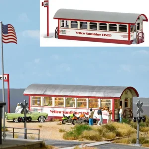 Busch 9726 HO Yellow Sunshine Diner - Quality Trains and Accessories Galore