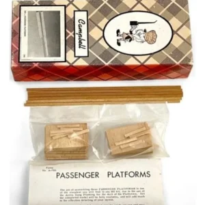 Campbell Scale Models 786-165 HO Passenger Platforms Building Kit - Quality Trains and Accessories Galore