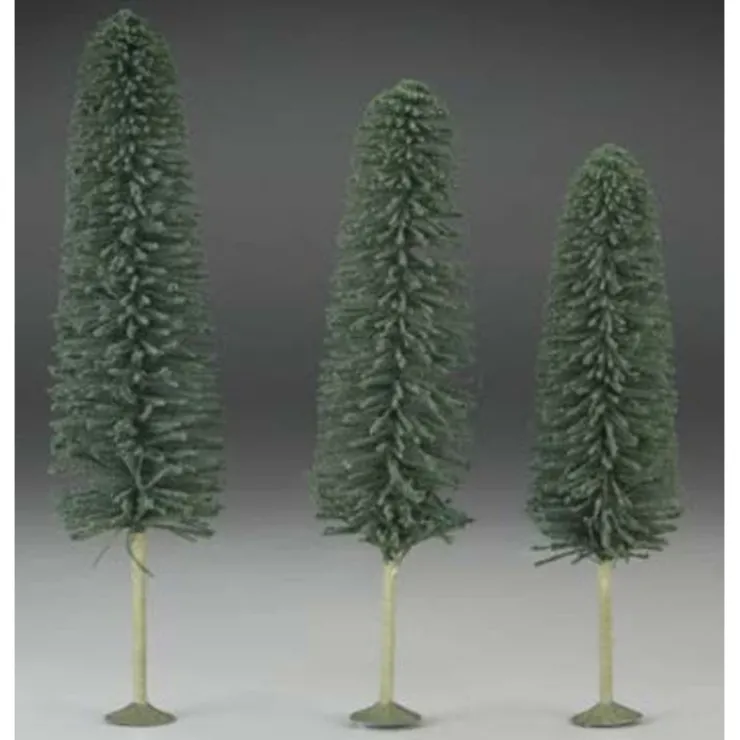 Scenery Supplies-32205 - Cedar Trees 8"-10" - 3-pack - Quality Trains and Accessories Galore