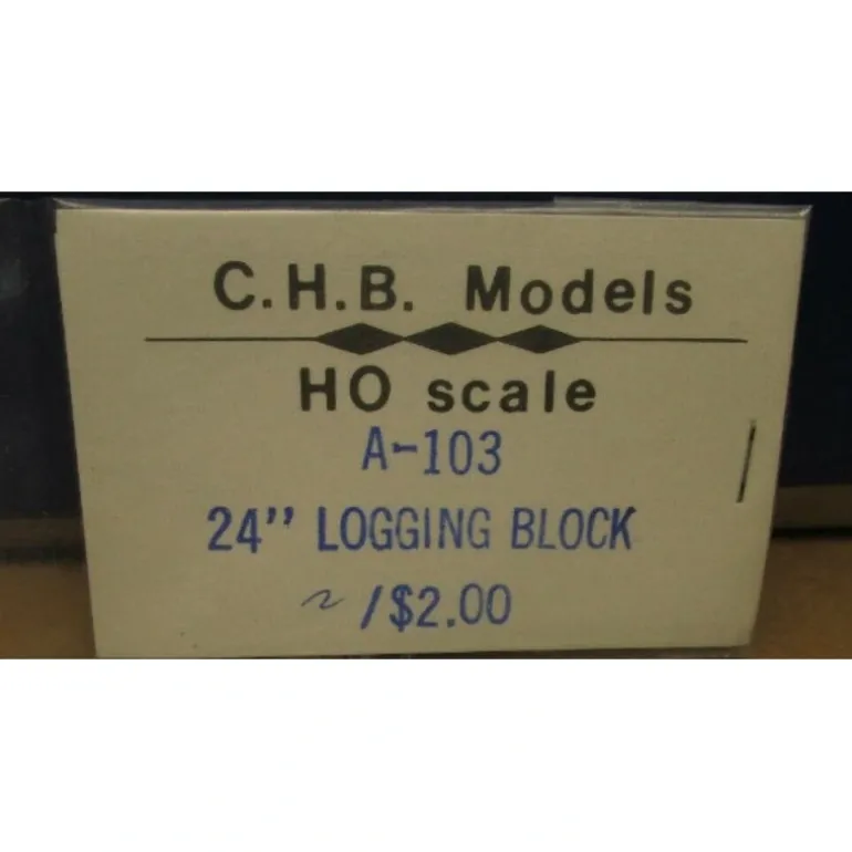 C.H.B. Models A-103 HO 24" Logging Block Kit - Quality Trains and Accessories Galore