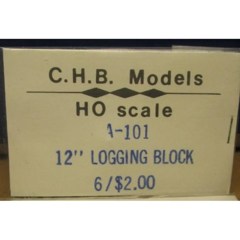 C.H.B. Models A-101 HO 12" Logging Block - Quality Trains and Accessories Galore