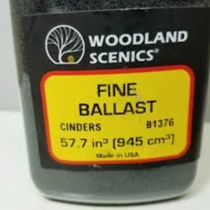 Scenery Supplies-1376 - Cinders / Fine Ballast / 32 oz Shaker - Quality Trains and Accessories Galore
