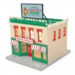 Buildings / Kits-30-90683 - Elf Expressions 2-Story City Building 1 with LEDs - Quality Trains and Accessories Galore