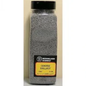 Scenery Supplies-1389 - Gray Coarse Ballast / 32 oz Shaker - Quality Trains and Accessories Galore