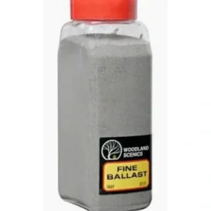Scenery Supplies-1375 - Gray Fine Ballast / 32 oz Shaker - Quality Trains and Accessories Galore