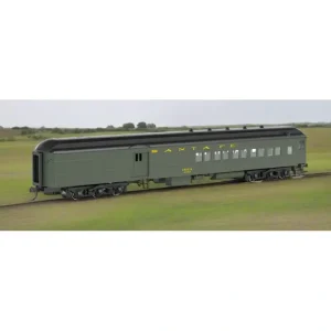 Passenger Cars-13603 - SANTA FE #1524 W/ 2-WINDOW DOOR (PULLMAN GREEN) 72' COMBINE - Quality Trains and Accessories Galore