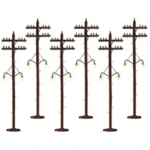 Accessories-6-37995 - SCALE TELEPHONES - LIGHTED - Quality Trains and Accessories Galore