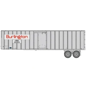 Walthers 949-2600 HO CB&Q Flexi-Van 40' Trailer (Pack of 2) - Quality Trains and Accessories Galore> Fashion