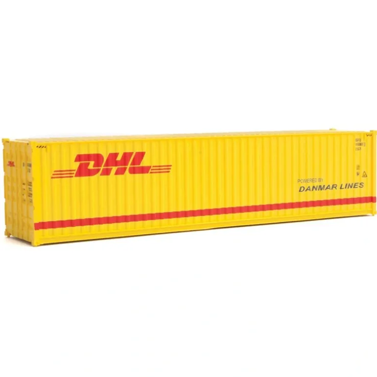Walthers 949-8267 HO DHL 40'''' Hi-Cube Corrugated-Side Container - Quality Trains and Accessories Galore> Discount
