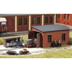Walthers 949-3014 HO Engine House & Refueling Facility Light Industrial Rail Kit - Quality Trains and Accessories Galore> Sale