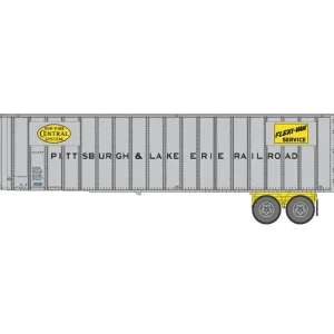 Walthers 949-2611 HO Pittsburgh & Lake Erie Flexi-Van 40' Trailer (Pack of 2) - Quality Trains and Accessories Galore> Cheap