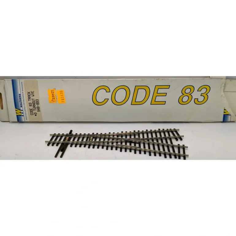 Walthers 948-893 HO Scale Code 83 #3 WYE Switch/Turnout - Quality Trains and Accessories Galore> Outlet