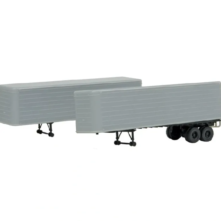 Walthers 949-2400 HO Undecorated 5' Fluted-Side Trailer Kit (Set of 2) - Quality Trains and Accessories Galore> Shop