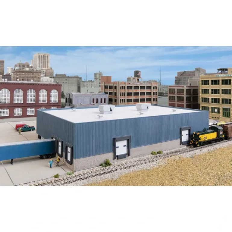 Walthers 933-3855 N Modern Steel Warehouse Building Kit - Quality Trains and Accessories Galore> Hot