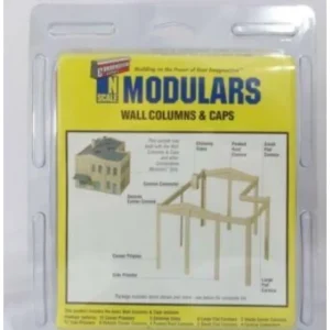 Walthers 933-3284 N Scale Wall Columns & Caps Modulars Kit - Quality Trains and Accessories Galore> Discount