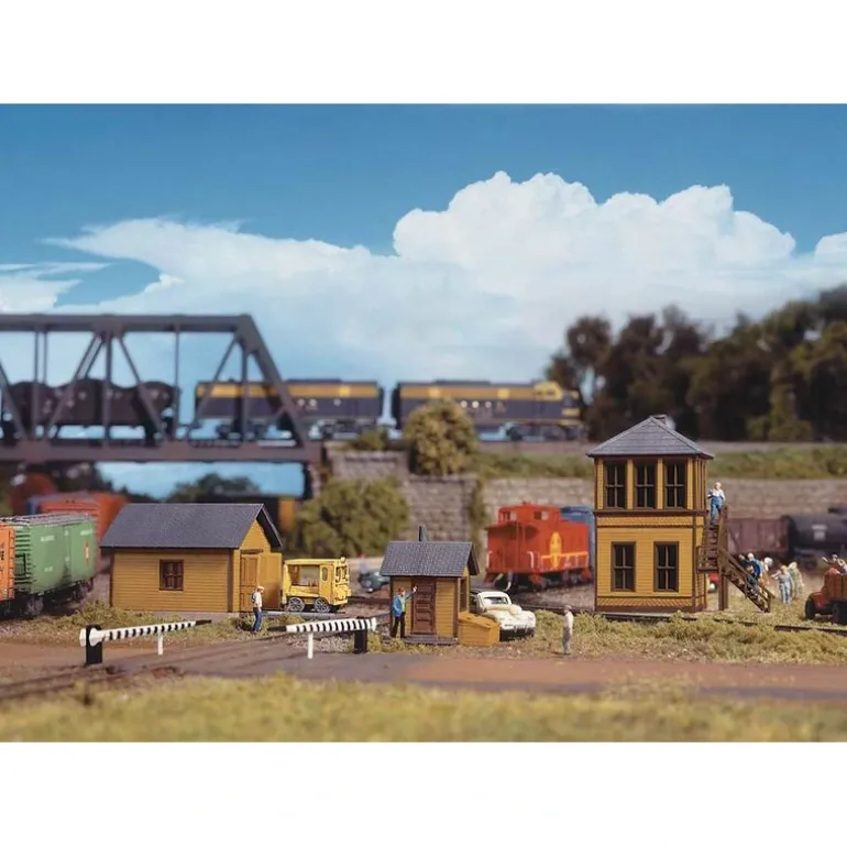 Walthers 933-3852 N Trackside Structures Building Kit (Set of 3) - Quality Trains and Accessories Galore> Fashion