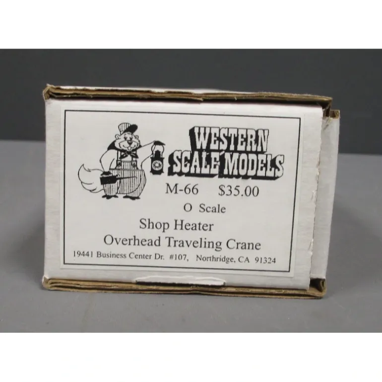 Western Scale Models M-66 O Shop Heater Overhead Traveling Crane Kit - Quality Trains and Accessories Galore> Clearance