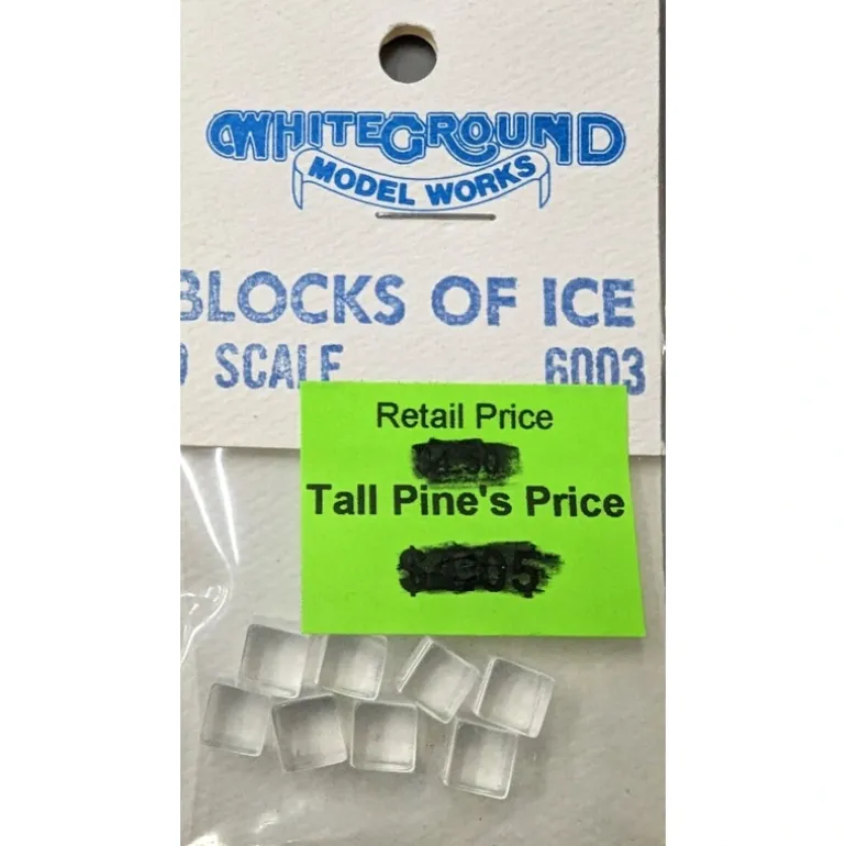 Whiteground Modelworks 6003 O Scale Blocks of Ice (Pack of 8) - Quality Trains and Accessories Galore> Clearance