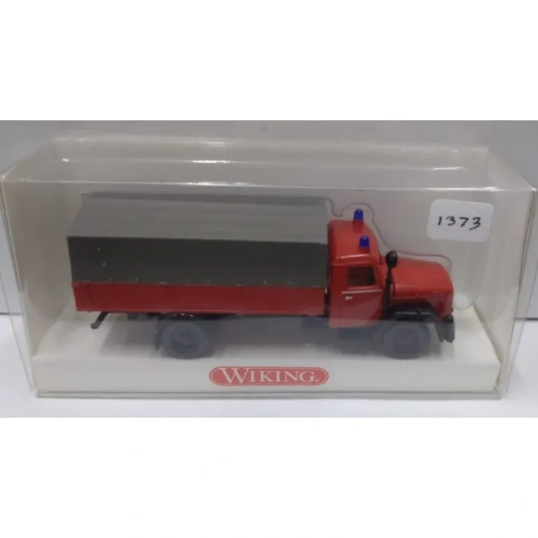Wiking 861 09 35 HO Fire Truck W/Stake Bed Brigade Lorry Magirs - Quality Trains and Accessories Galore> Cheap