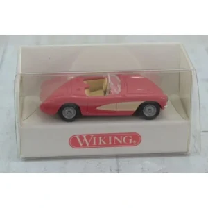 Wiking 8190224 HO Pink Coral Chevrolet Corvette Car - Quality Trains and Accessories Galore> New
