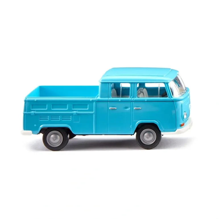 Wiking 031404 HO Volkswagen T2 Ice Blue Double Cabin Truck - Quality Trains and Accessories Galore> Cheap