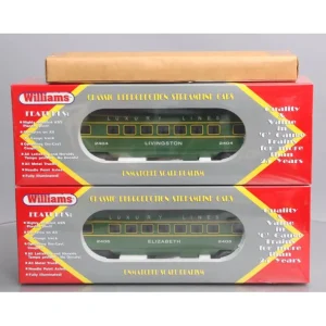 Williams 02710AO O Luxury Lines O-27 Streamliner Passenger Cars (Set of 2) MT/Box - Quality Trains and Accessories Galore> New